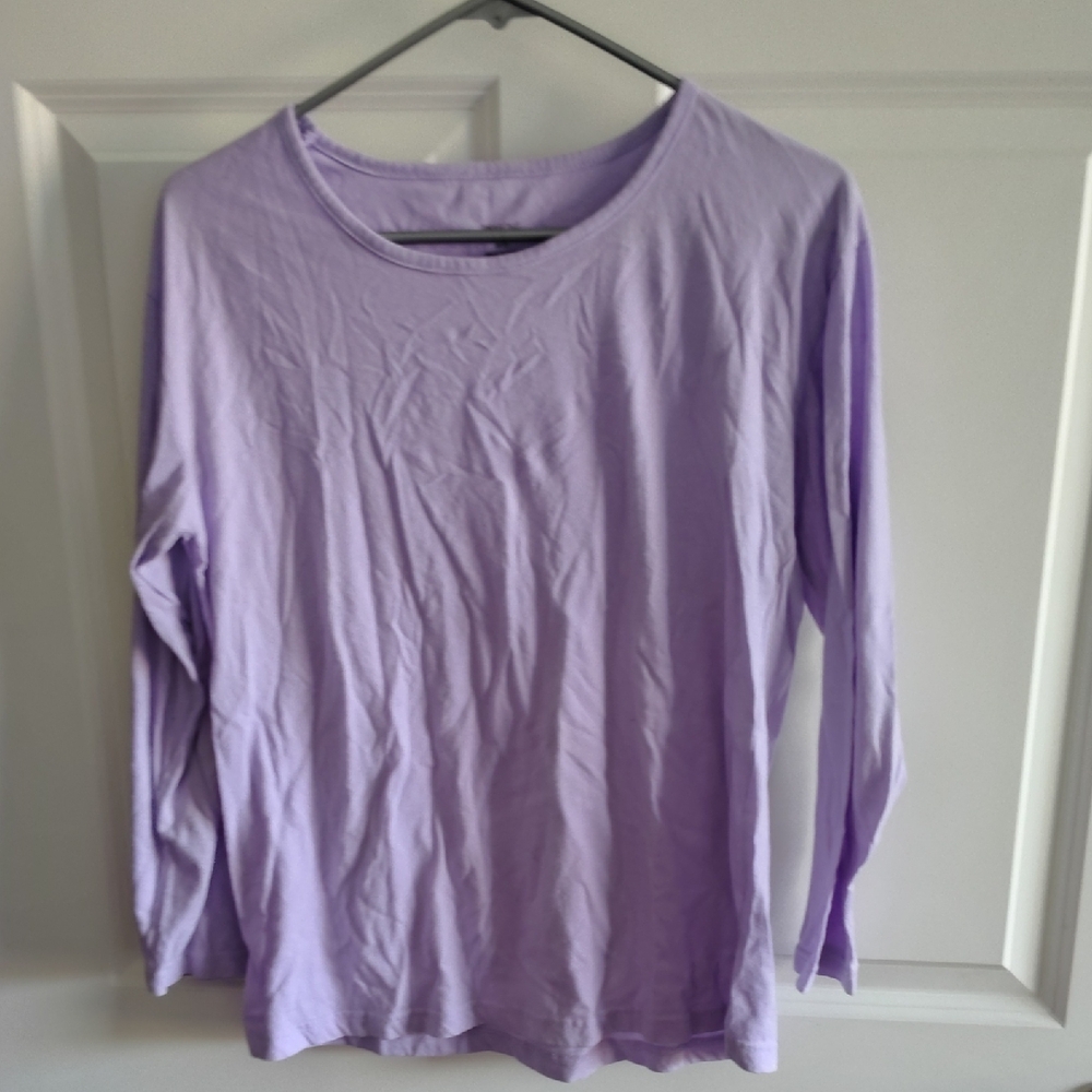 Lilac Long Sleeve Women's Pajama Top